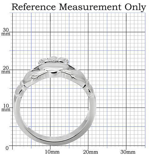 TK160 - High polished (no plating) Stainless Steel Ring with No Stone-1