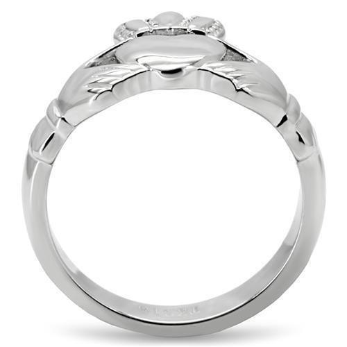 TK160 - High polished (no plating) Stainless Steel Ring with No Stone-3