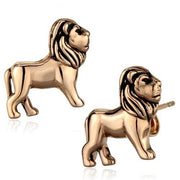 TK1805 - IP Rose Gold(Ion Plating) Stainless Steel Earrings with Epoxy  in Jet-0