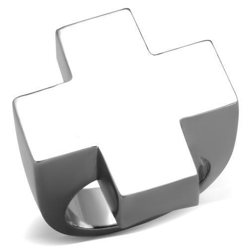 TK1827 - High polished (no plating) Stainless Steel Ring with No Stone-0
