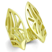 TK1902 - IP Gold(Ion Plating) Stainless Steel Ring with No Stone-0