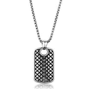 TK1983 - High polished (no plating) Stainless Steel Necklace with No Stone-0