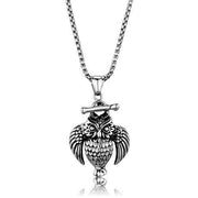 TK1996 - High polished (no plating) Stainless Steel Necklace with No Stone-0