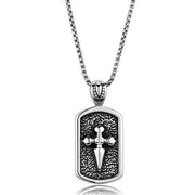 TK2003 - High polished (no plating) Stainless Steel Necklace with No Stone-0