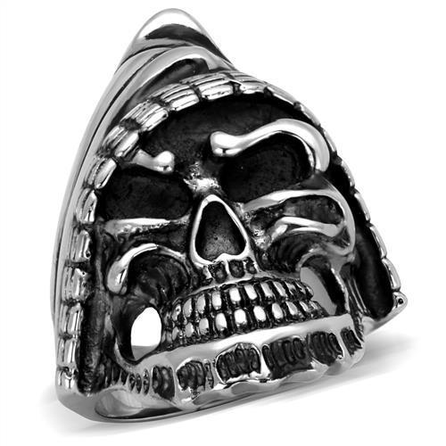 TK2056 - High polished (no plating) Stainless Steel Ring with No Stone-0