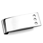 TK2072 - High polished (no plating) Stainless Steel Money clip with No Stone-0
