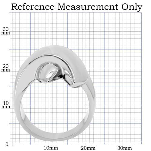 TK207 - High polished (no plating) Stainless Steel Ring with No Stone-1