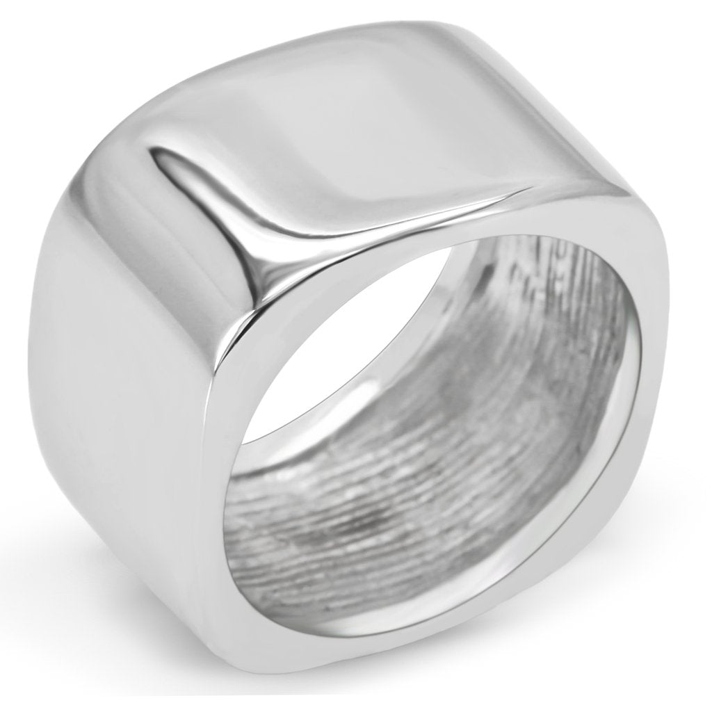 TK208 - High polished (no plating) Stainless Steel Ring with No Stone-0