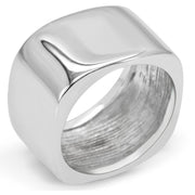 TK208 - High polished (no plating) Stainless Steel Ring with No Stone-0