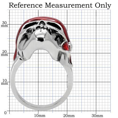 TK210 - High polished (no plating) Stainless Steel Ring with No Stone-1