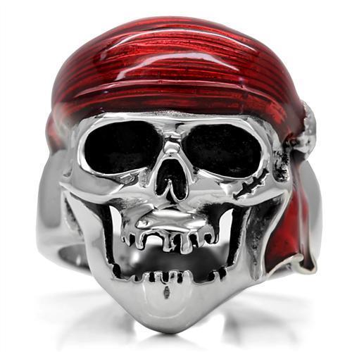TK210 - High polished (no plating) Stainless Steel Ring with No Stone-2