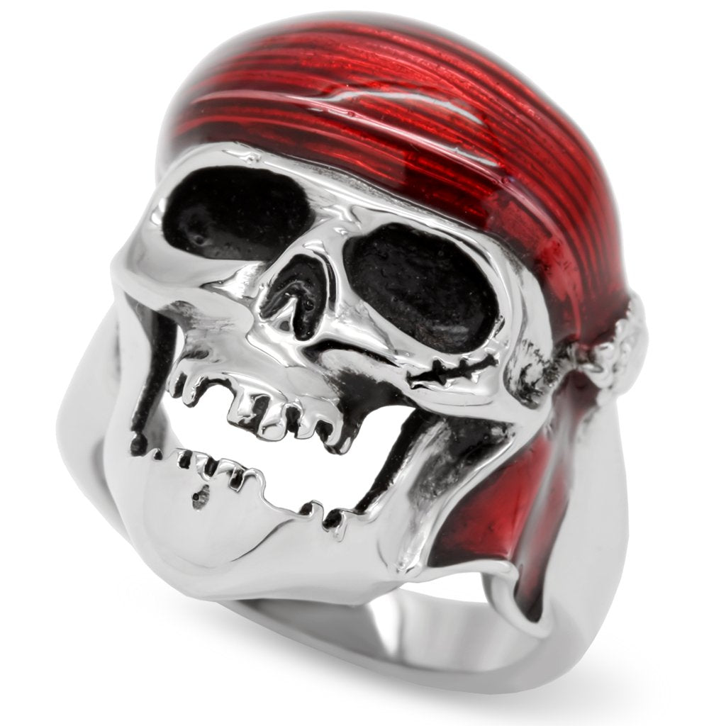 TK210 - High polished (no plating) Stainless Steel Ring with No Stone-0