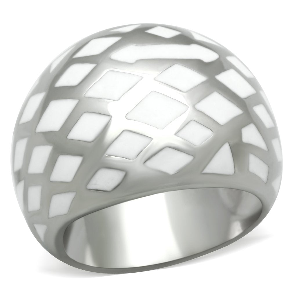TK216 - High polished (no plating) Stainless Steel Ring with No Stone-0