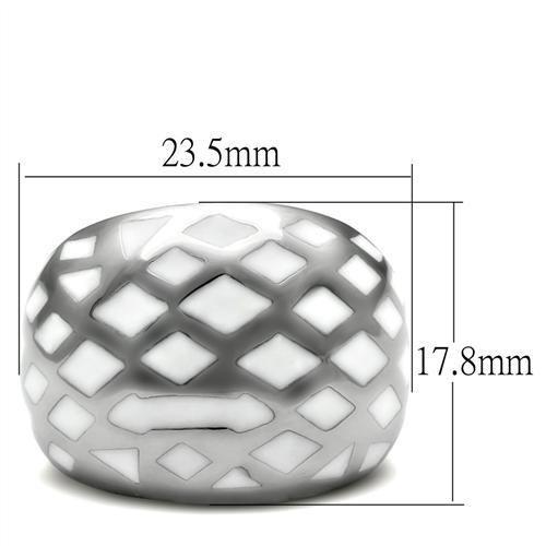 TK216 - High polished (no plating) Stainless Steel Ring with No Stone-1