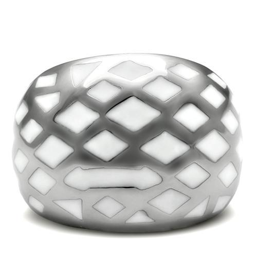 TK216 - High polished (no plating) Stainless Steel Ring with No Stone-2