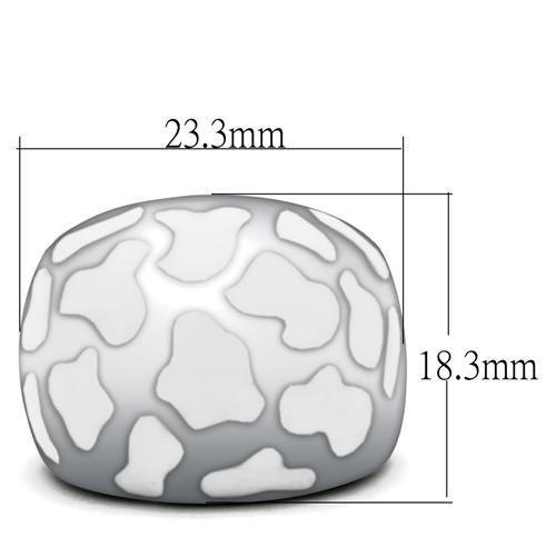 TK217 - High polished (no plating) Stainless Steel Ring with No Stone-1