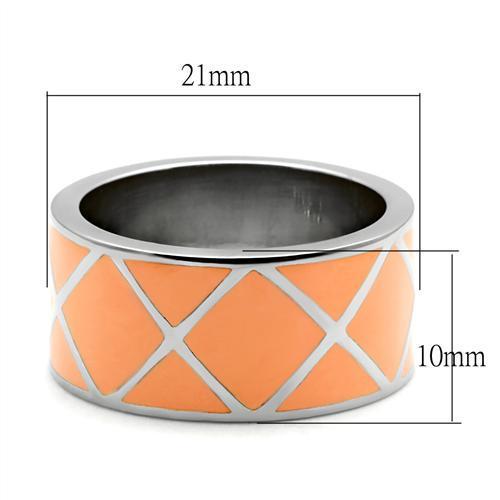 TK218 - High polished (no plating) Stainless Steel Ring with No Stone-1