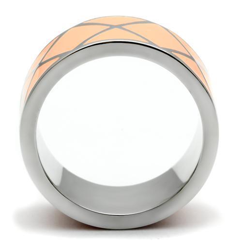 TK218 - High polished (no plating) Stainless Steel Ring with No Stone-2