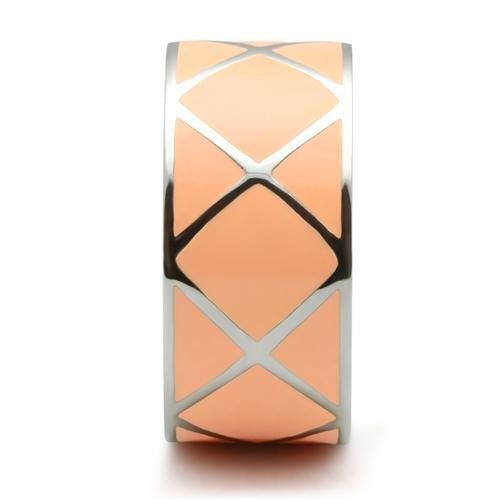 TK218 - High polished (no plating) Stainless Steel Ring with No Stone-3