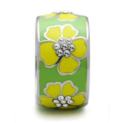 TK221 - High polished (no plating) Stainless Steel Ring with No Stone-4