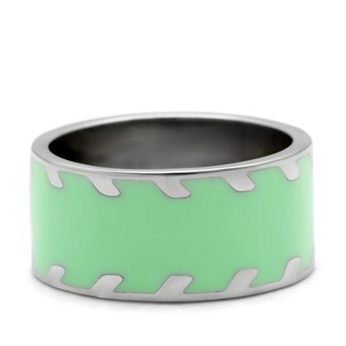 TK222 - High polished (no plating) Stainless Steel Ring with No Stone-2
