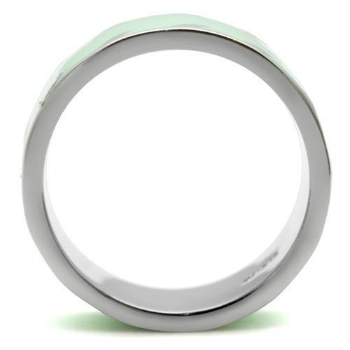 TK222 - High polished (no plating) Stainless Steel Ring with No Stone-3