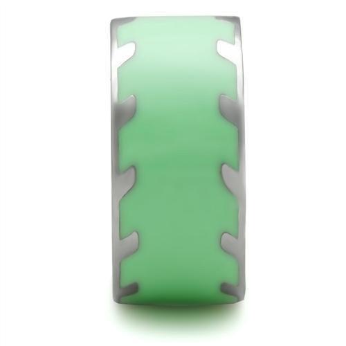 TK222 - High polished (no plating) Stainless Steel Ring with No Stone-4