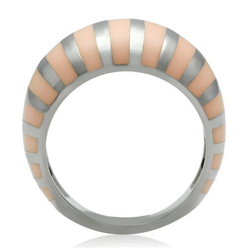 TK223 - High polished (no plating) Stainless Steel Ring with No Stone-3