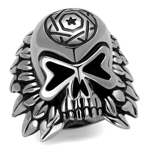 TK2247 - High polished (no plating) Stainless Steel Ring with No Stone-0