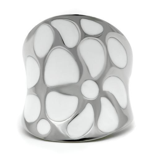TK224 - High polished (no plating) Stainless Steel Ring with No Stone-2