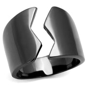 TK2268 - IP Light Black  (IP Gun) Stainless Steel Ring with No Stone-0