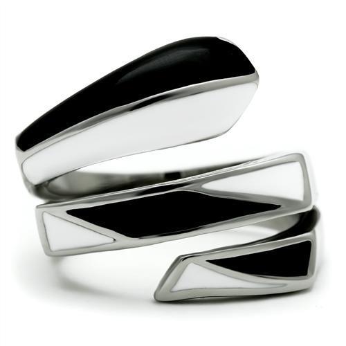 TK228 - High polished (no plating) Stainless Steel Ring with No Stone-2