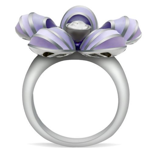 TK229 - High polished (no plating) Stainless Steel Ring with No Stone-3