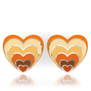 TK234 - High polished (no plating) Stainless Steel Earrings with No Stone-0