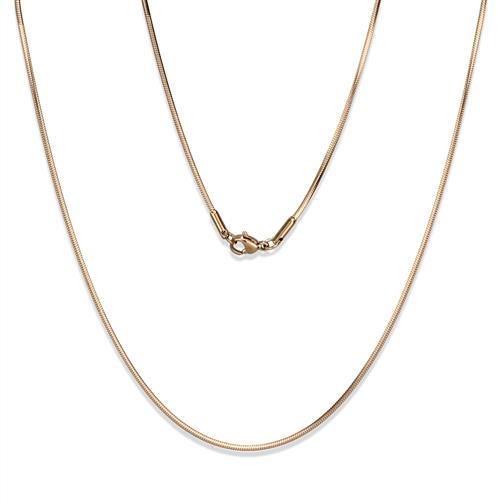 TK2435R - IP Rose Gold(Ion Plating) Stainless Steel Chain with No Stone-0