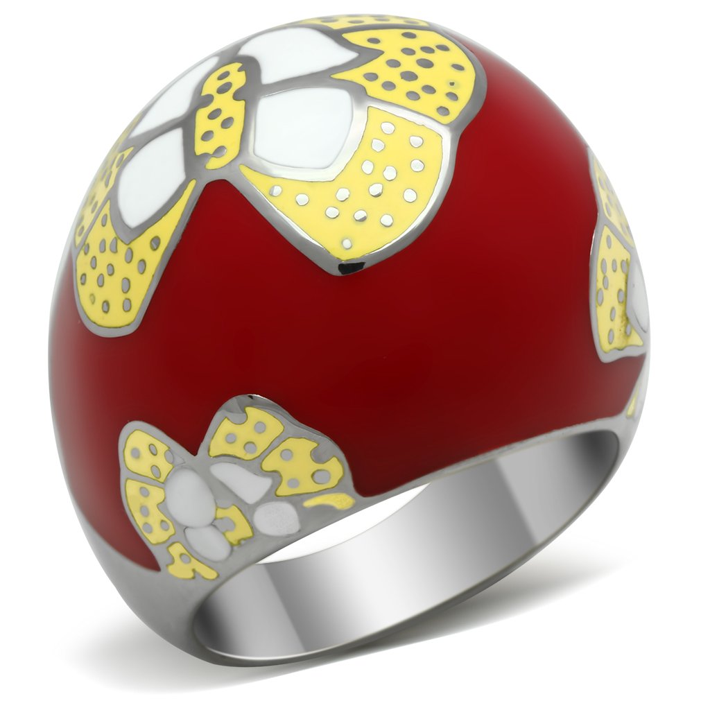 TK247 - High polished (no plating) Stainless Steel Ring with No Stone-0