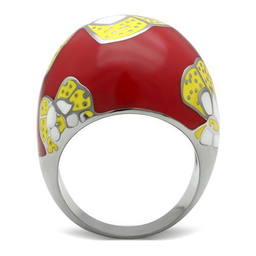 TK247 - High polished (no plating) Stainless Steel Ring with No Stone-3