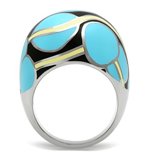 TK249 - High polished (no plating) Stainless Steel Ring with No Stone-2