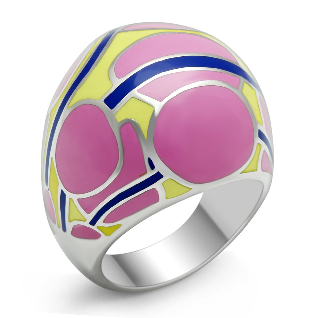TK250 - High polished (no plating) Stainless Steel Ring with No Stone-0