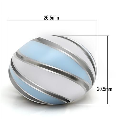TK252 - High polished (no plating) Stainless Steel Ring with No Stone-1