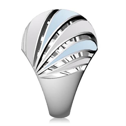 TK252 - High polished (no plating) Stainless Steel Ring with No Stone-3