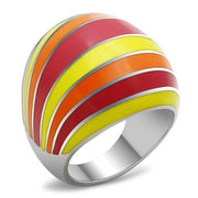 TK255 - High polished (no plating) Stainless Steel Ring with No Stone-0