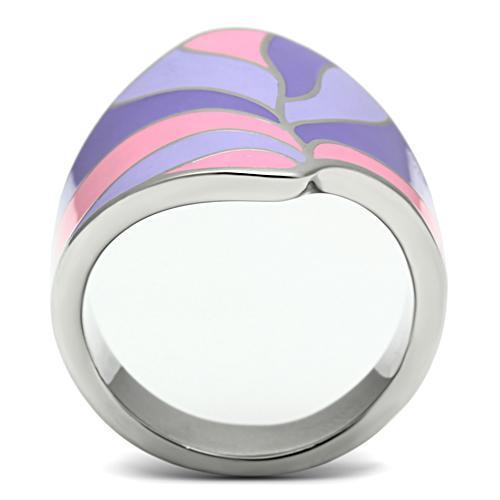 TK256 - High polished (no plating) Stainless Steel Ring with No Stone-2