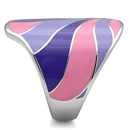 TK256 - High polished (no plating) Stainless Steel Ring with No Stone-3