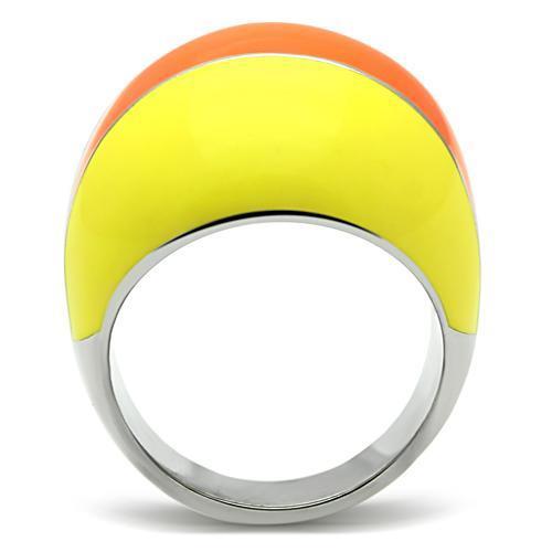 TK257 - High polished (no plating) Stainless Steel Ring with No Stone-2
