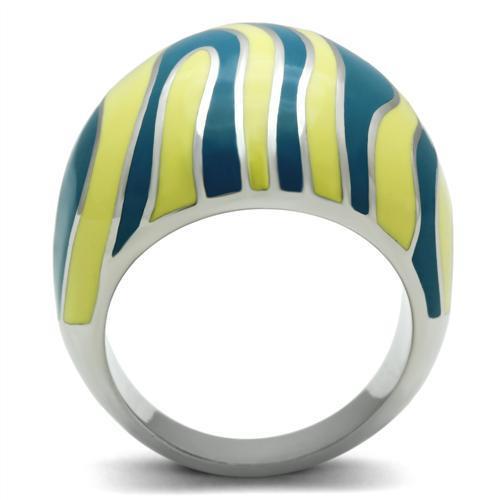 TK258 - High polished (no plating) Stainless Steel Ring with No Stone-2