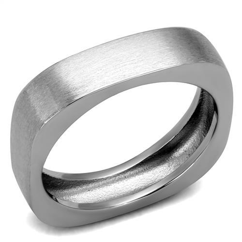 TK2668 - High polished (no plating) Stainless Steel Ring with No Stone-0