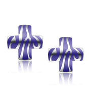 TK272 - High polished (no plating) Stainless Steel Earrings with No Stone-0