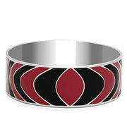 TK293 - High polished (no plating) Stainless Steel Bangle with Epoxy  in Multi Color-0