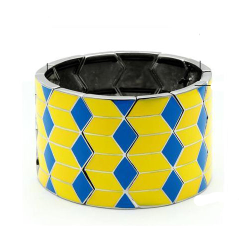 TK295 - High polished (no plating) Stainless Steel Bracelet with No Stone-0